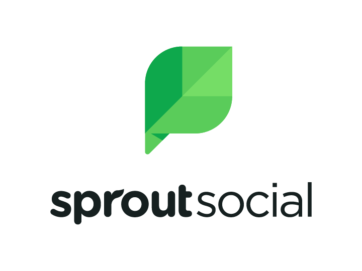 An image of Sprout Social's monochromatic logo.