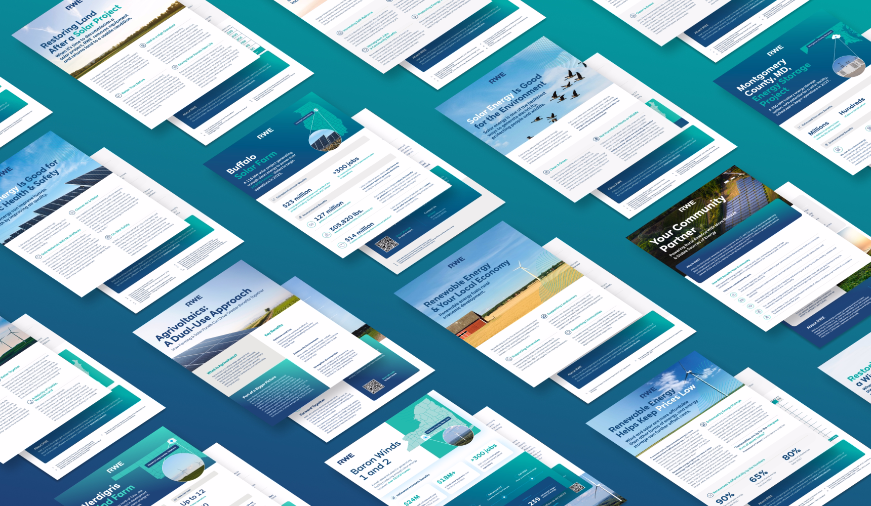 RWE designed materials as part of creative retainer