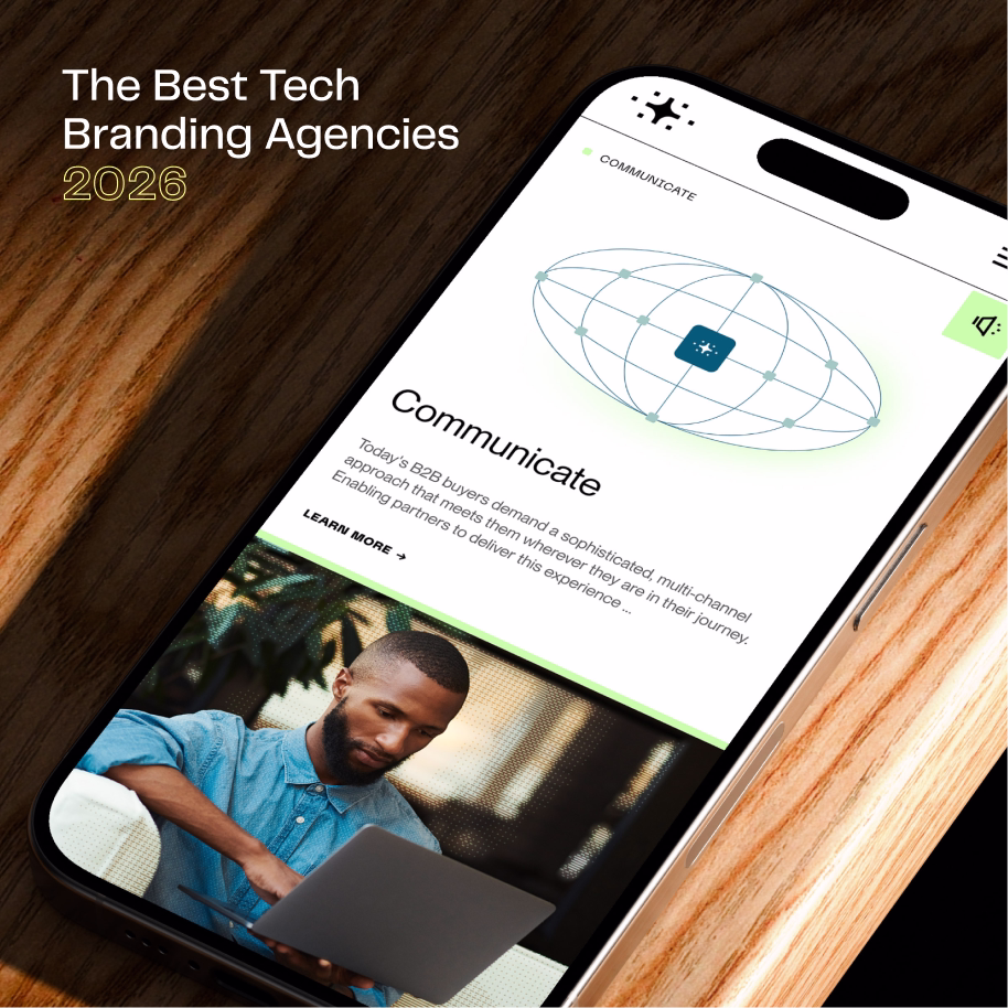 Image of branding work from Sunup, one of the best tech branding agencies