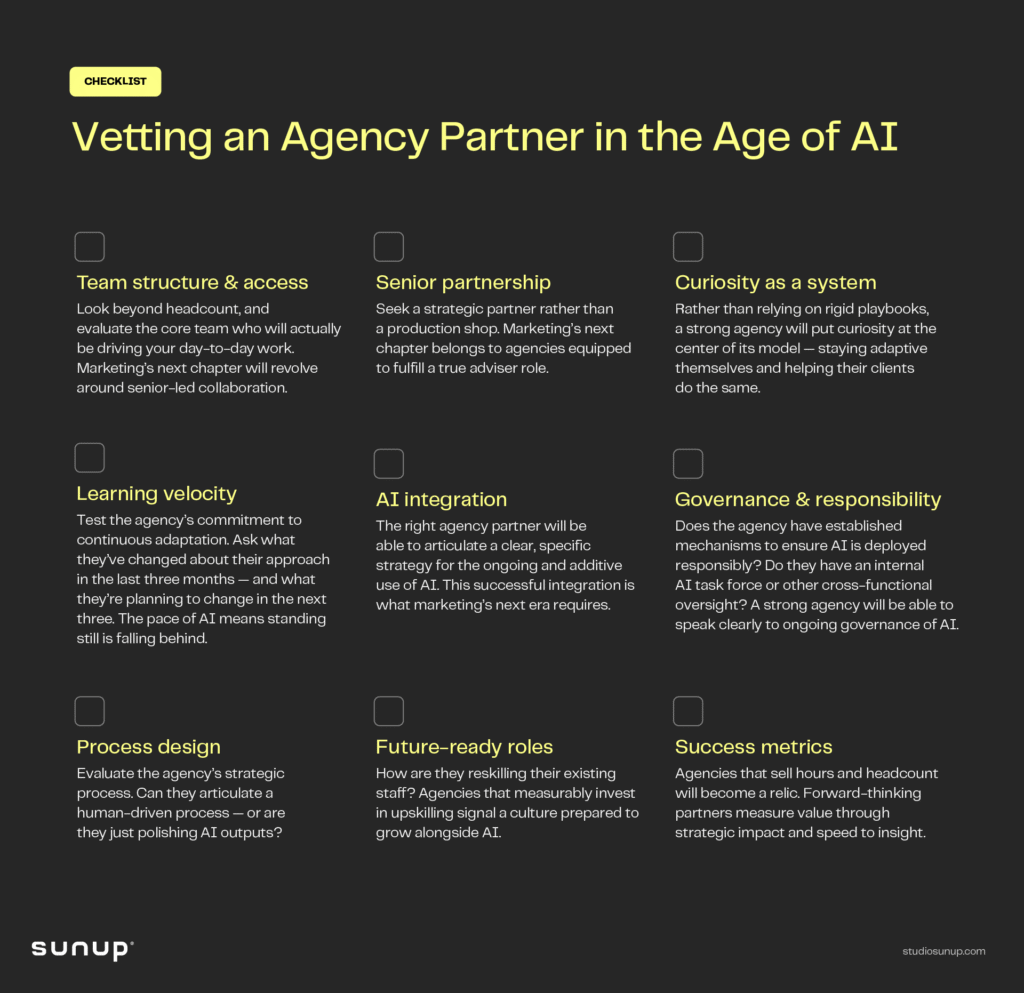 Agency vetting checklist