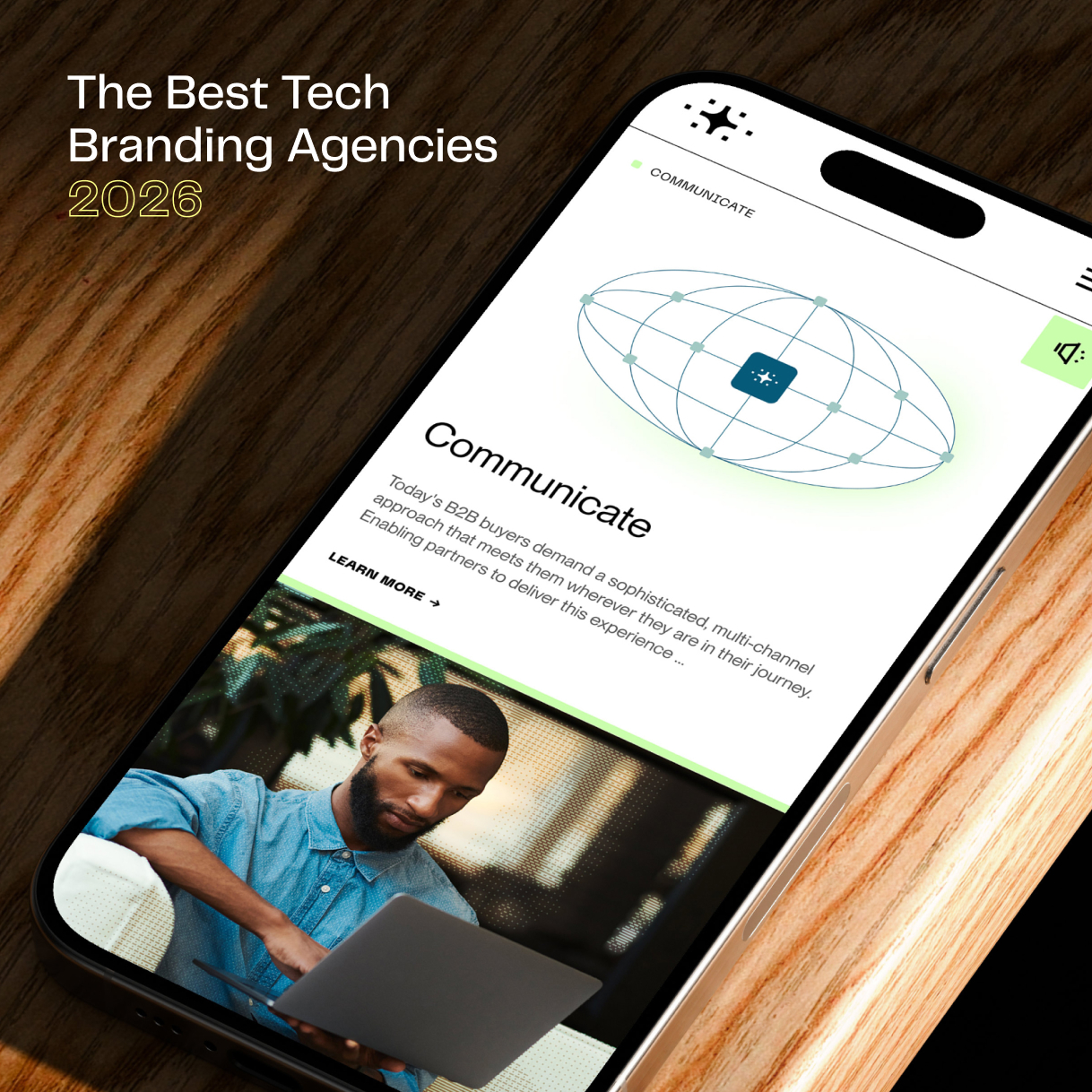 Image of branding work from Sunup, one of the best tech branding agencies