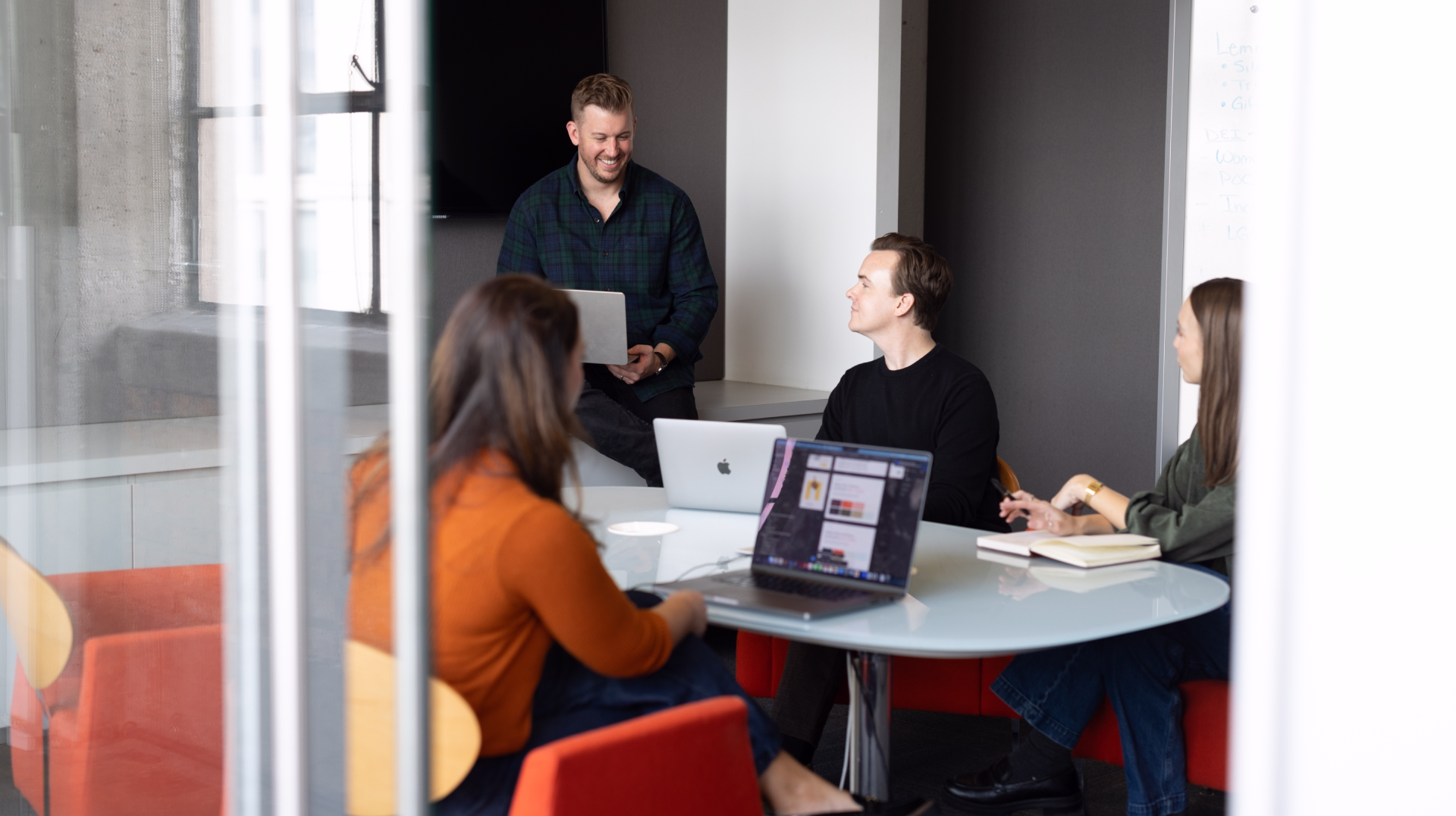 Sunup team working - Chicago B2B tech branding and creative agency